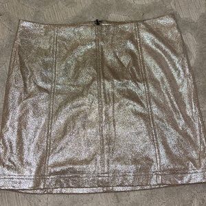 Free people Silver Skirt